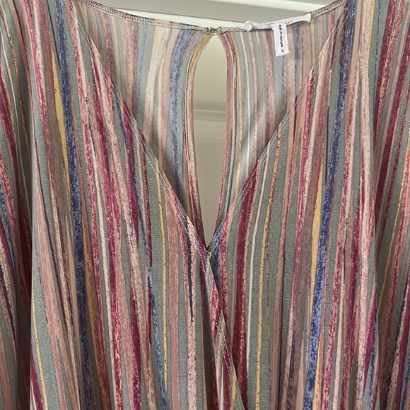 BCBG striped plunging romper size small - Picture 5 of 5